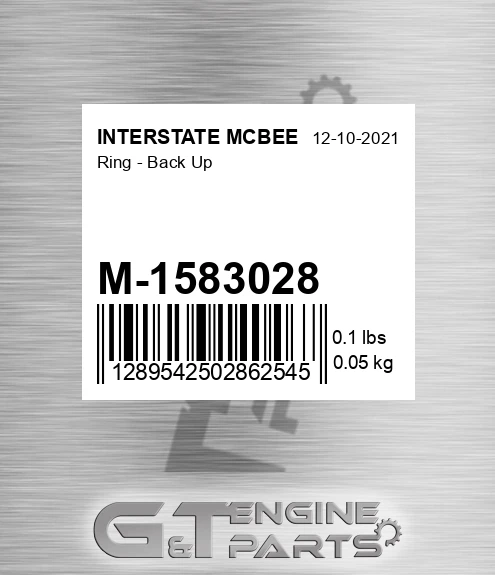 M-1583028 Ring - Back Up for INTERSTATE MCBEE