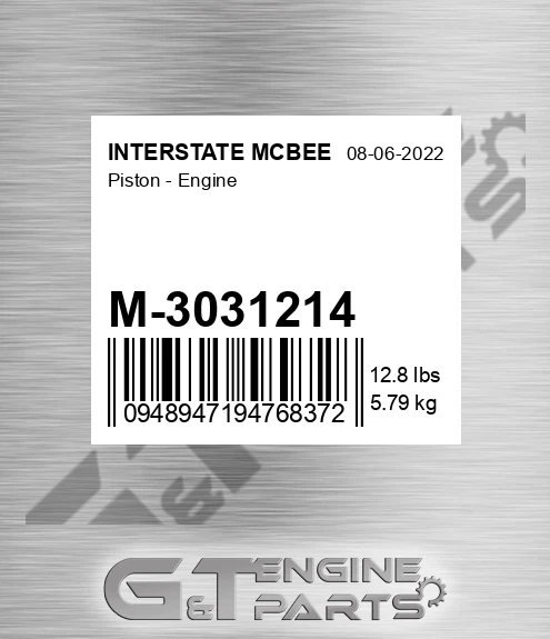 M-3031214 Piston - Engine