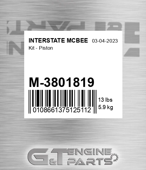 M-3801819 Kit - Piston