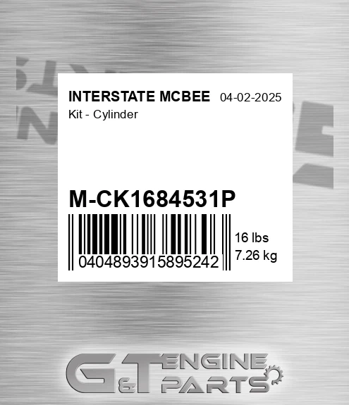 M-CK1684531P Kit - Cylinder for INTERSTATE MCBEE