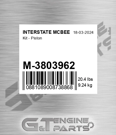 M-3803962 Kit - Piston