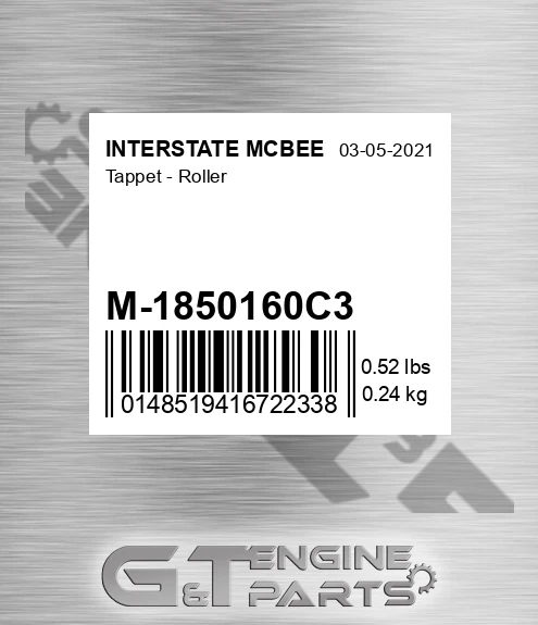 M-1850160C3 Tappet - Roller