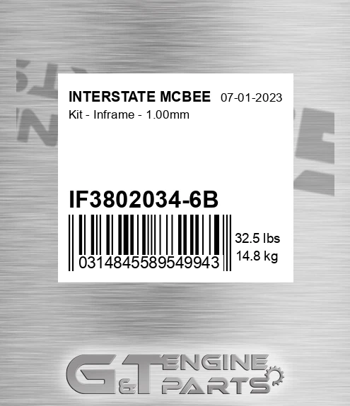 IF3802034-6B Kit - Inframe - 1.00mm