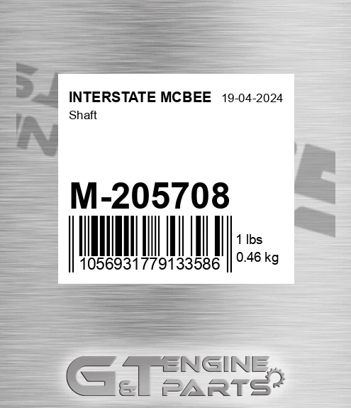 M-205708 Shaft