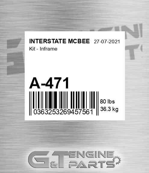 A-471 Kit - Inframe