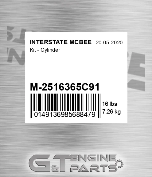 M-2516365C91 Kit - Cylinder for INTERSTATE MCBEE