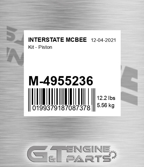 M-4955236 Kit - Piston for INTERSTATE MCBEE
