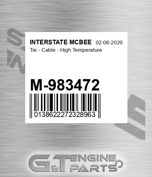 M-983472 Tie - Cable - High Temperature