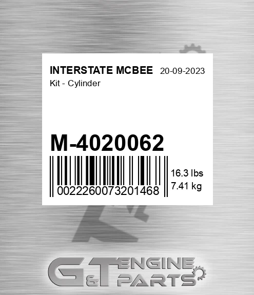 M-4020062 Kit - Cylinder