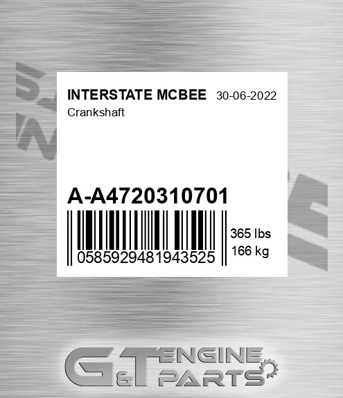 A-A4720310701 Crankshaft