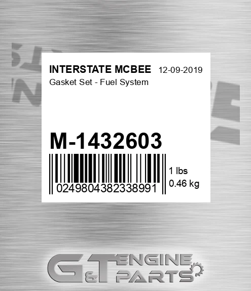 M-1432603 Gasket Set - Fuel System for INTERSTATE MCBEE