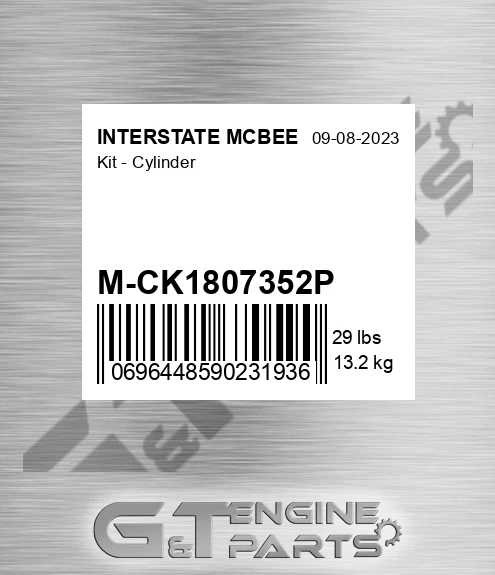 M-CK1807352P Kit - Cylinder for INTERSTATE MCBEE