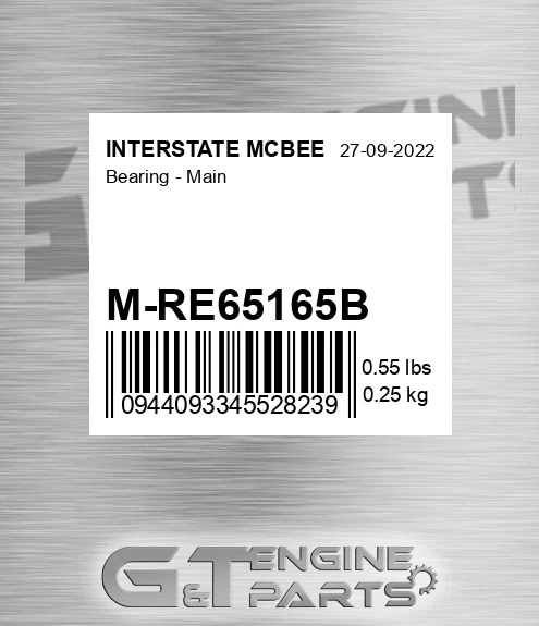 M-RE65165B Bearing - Main