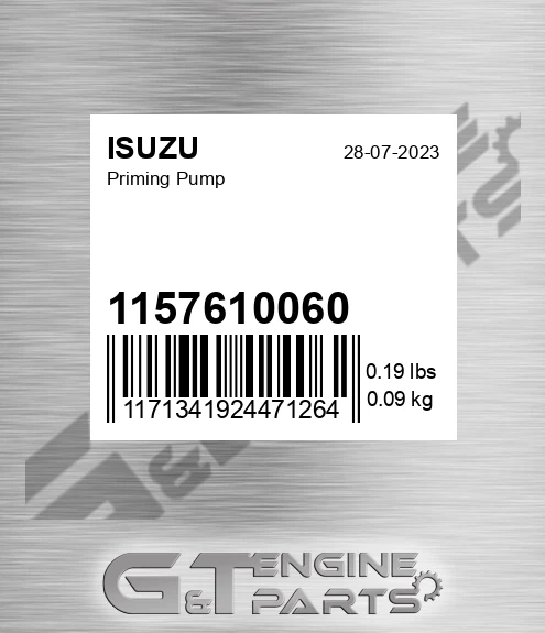 1157610060 Priming Pump