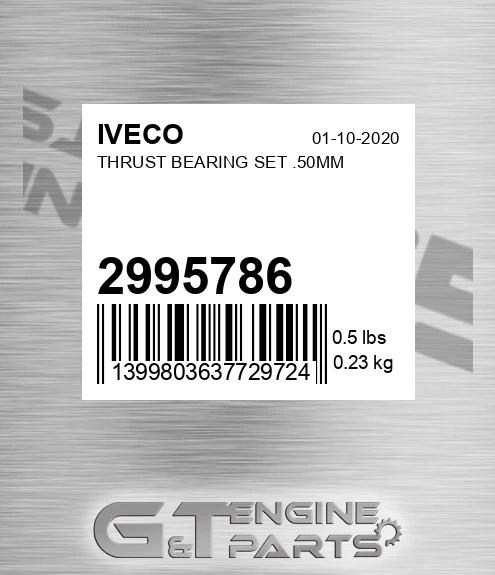 2995786 IVECO Thrust Bearing Set .50mm