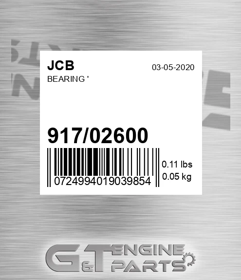 917/02600 Bearing '