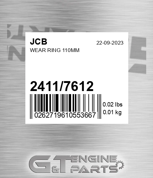 2411/7612 Wear Ring 110mm