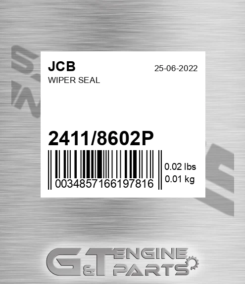 2411/8602P Wiper Seal
