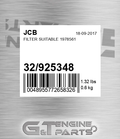 32/925348 Filter Suitable 1978561