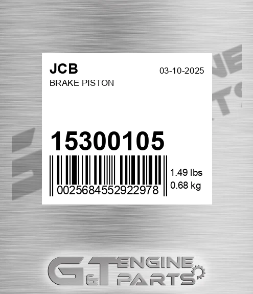 15/300105 Brake Piston