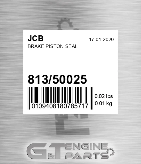 813/50025 Brake Piston Seal