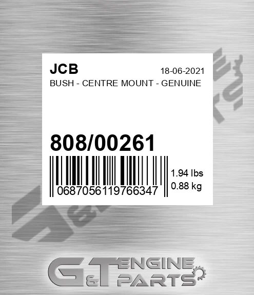 808/00261 Bush - Centre Mount - Genuine