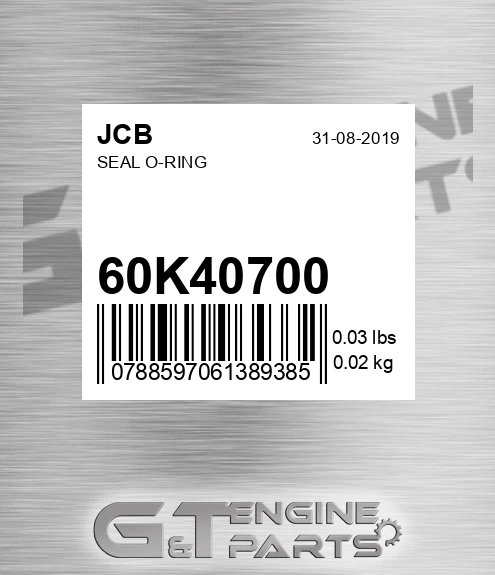 60K40700 Seal O-ring