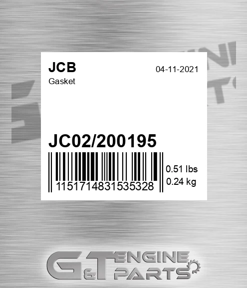 JC02-200195 Gasket