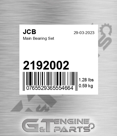 2192002 Main Bearing Set