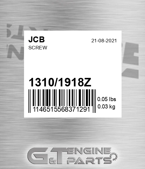 1310/1918Z Screw
