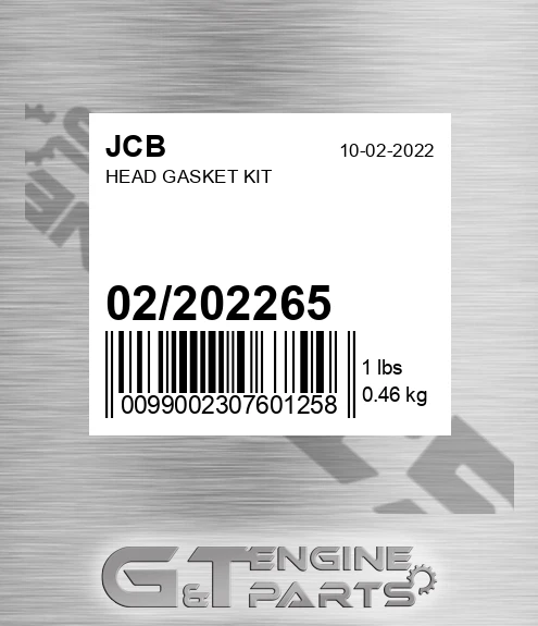 02/202265 Head Gasket Kit