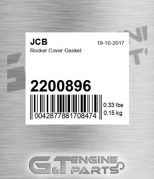 2200896 JCB Rocker Cover Gasket
