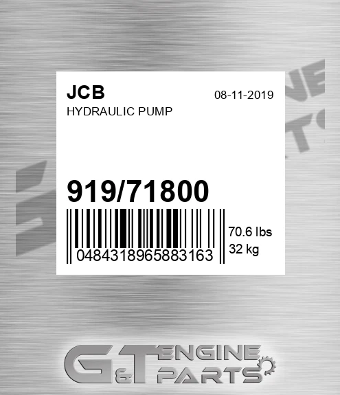 919/71800 Hydraulic Pump
