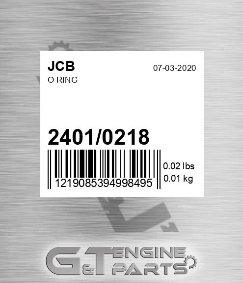 2401/0218 O Ring
