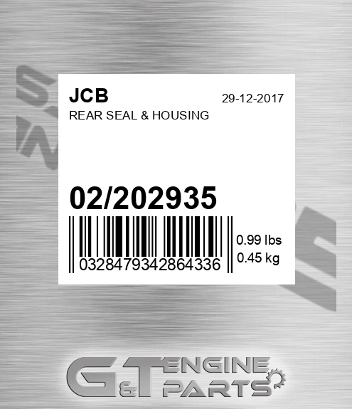 02/202935 Rear Seal & Housing