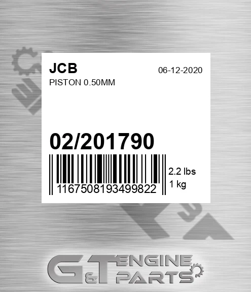 02/201790 Piston 0.50mm