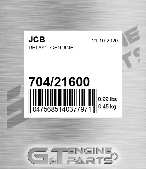 704/21600 Relay' - Genuine