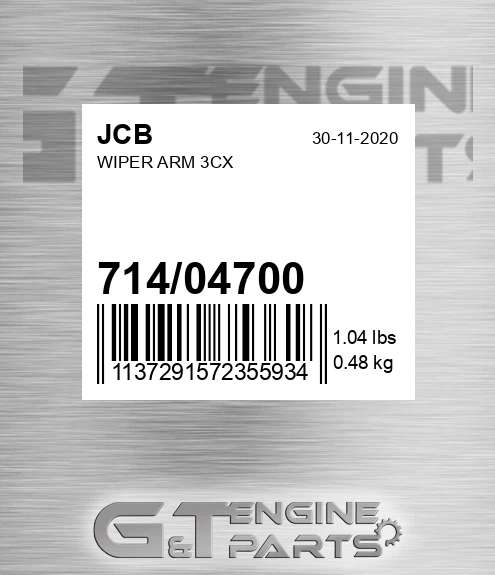 714/04700 Wiper Arm 3cx