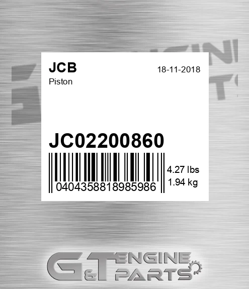 JC02/200860 Piston