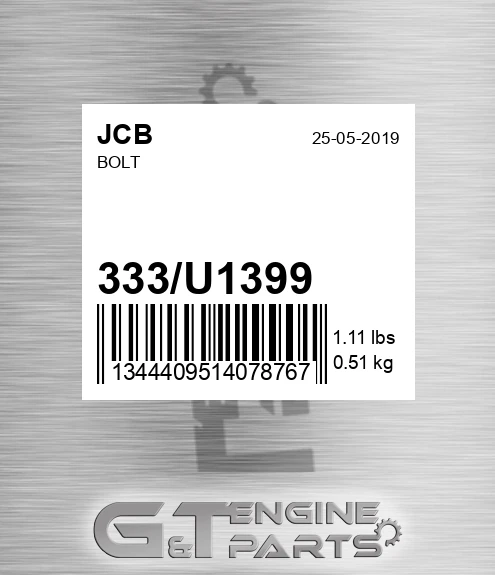 333/U1399 Bolt