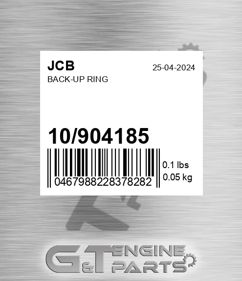 10/904185 Back-up Ring