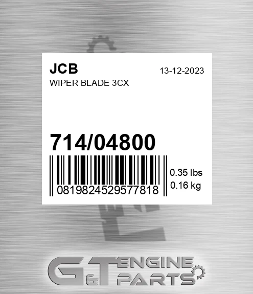 714/04800 Wiper Blade 3cx