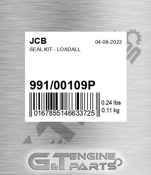 991/00109P Seal Kit - Loadall