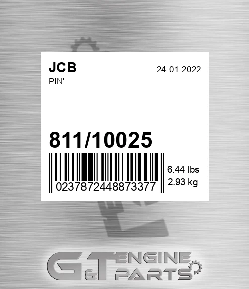 811/10025 Pin'