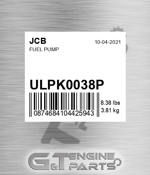 ULPK0038P Fuel Pump
