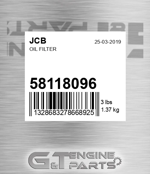 581/18096 Oil Filter
