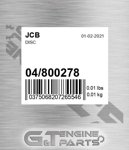 04/800278 Disc