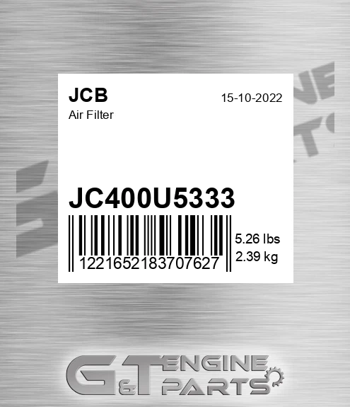 JC400U5333 Air Filter for JCB