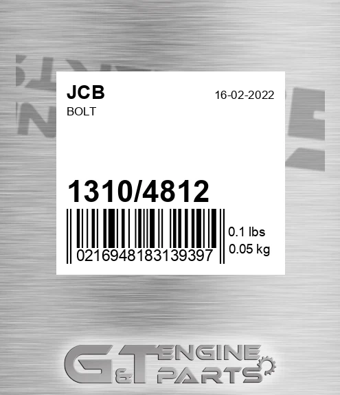 1310/4812 Bolt
