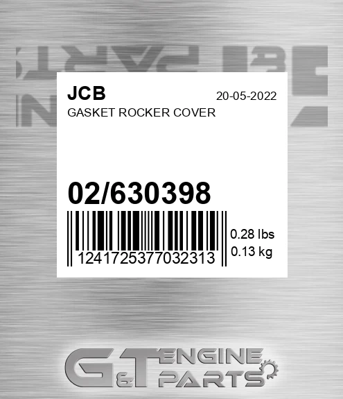 02/630398 Gasket Rocker Cover